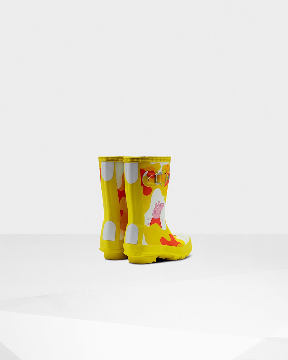 Bottes de Pluie Hunter Original Petits Peppa Pig Enfant Jaune TWZLAGK-47